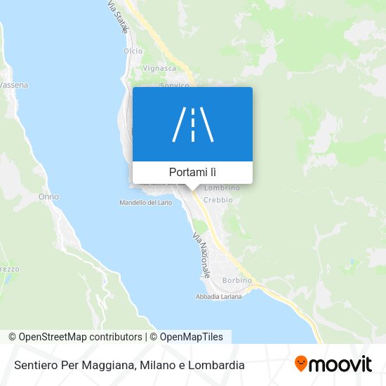 Mappa Sentiero Per Maggiana
