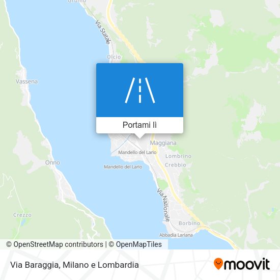 Mappa Via Baraggia