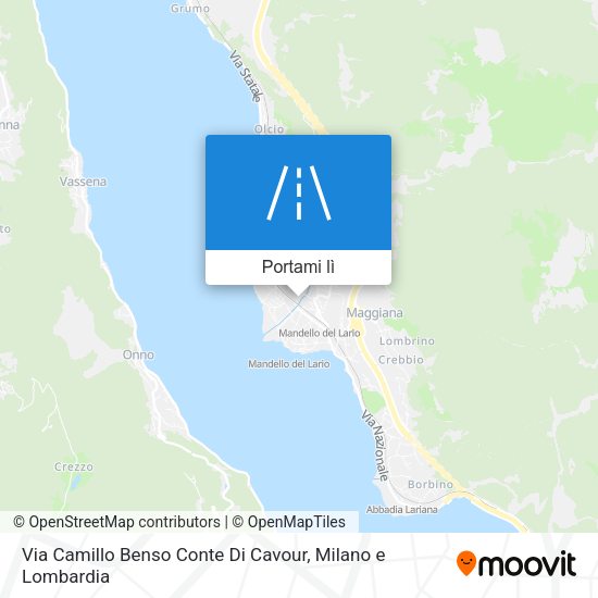 Mappa Via Camillo Benso Conte Di Cavour