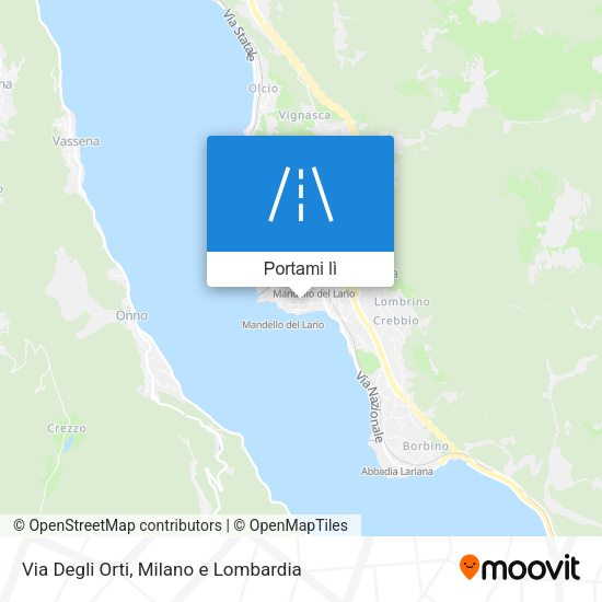 Mappa Via Degli Orti