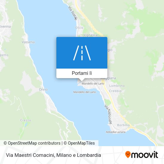 Mappa Via Maestri Comacini