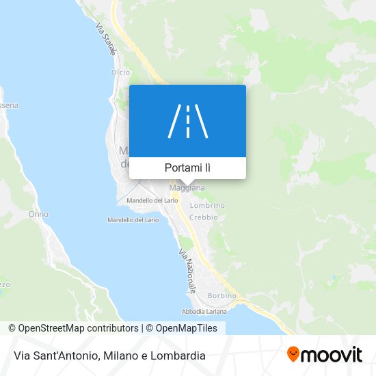 Mappa Via Sant'Antonio