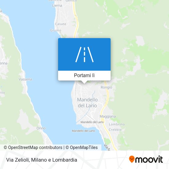 Mappa Via Zelioli