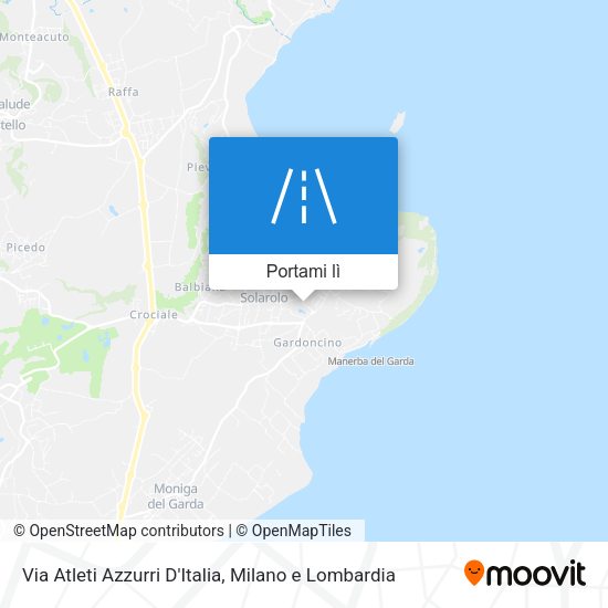 Mappa Via Atleti Azzurri D'Italia