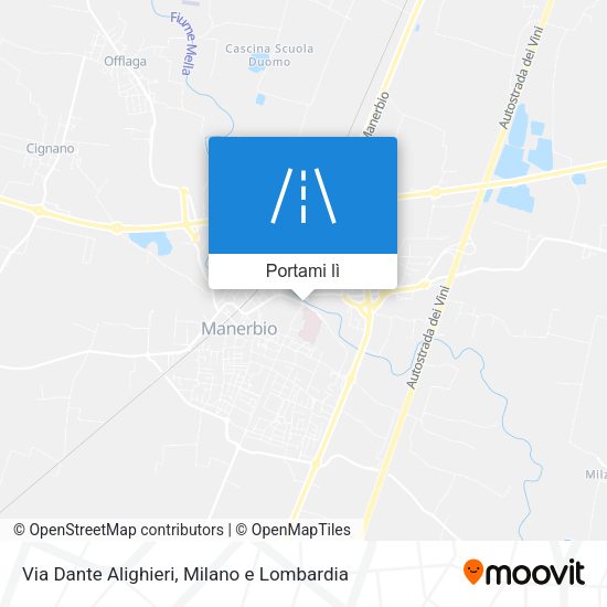 Mappa Via Dante Alighieri