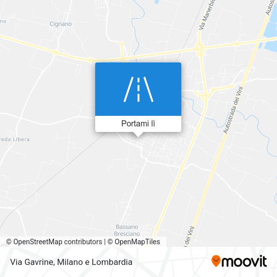 Mappa Via Gavrine