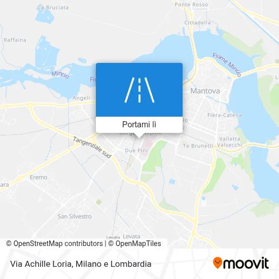 Mappa Via Achille Loria