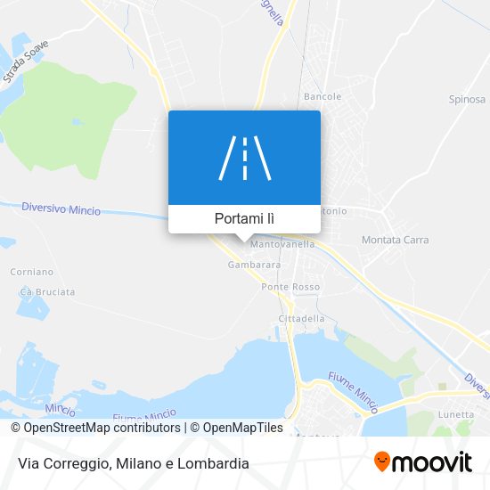 Mappa Via Correggio