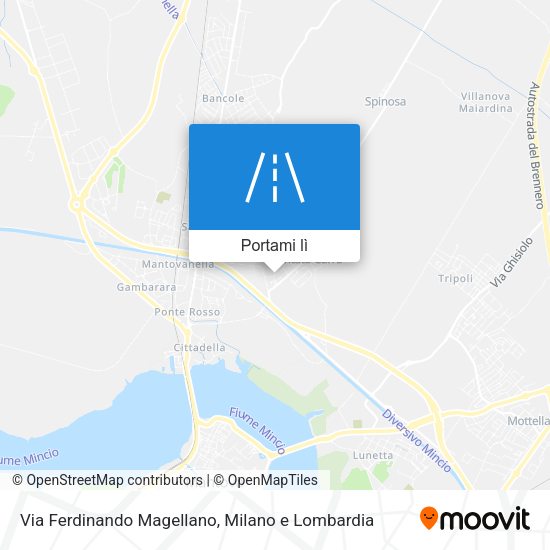 Mappa Via Ferdinando Magellano
