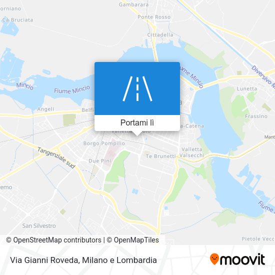 Mappa Via Gianni Roveda