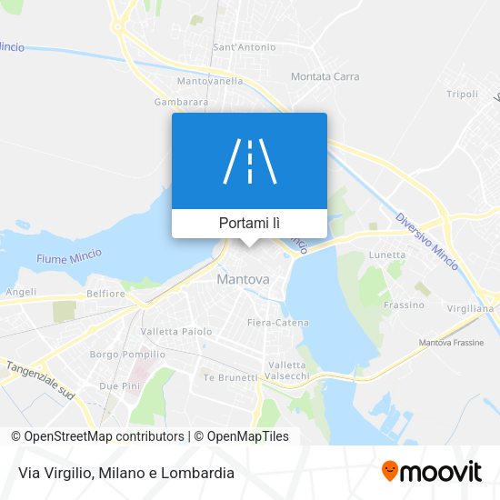 Mappa Via Virgilio