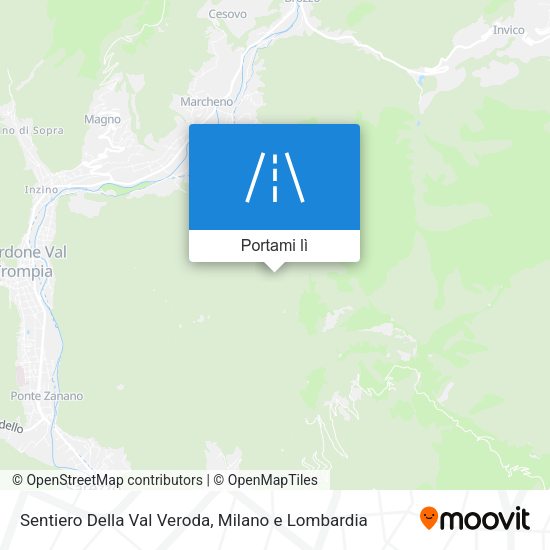 Mappa Sentiero Della Val Veroda