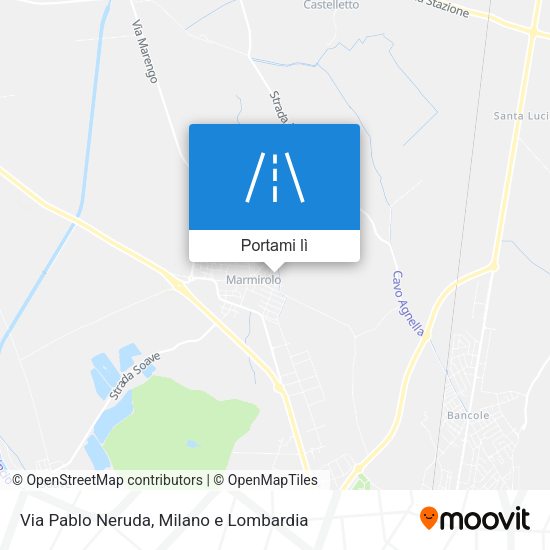 Mappa Via Pablo Neruda