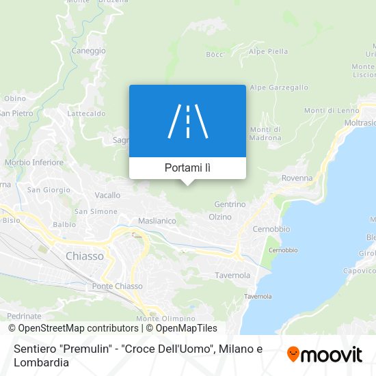 Mappa Sentiero "Premulin" - "Croce Dell'Uomo"