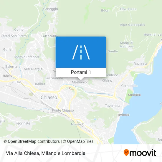 Mappa Via Alla Chiesa