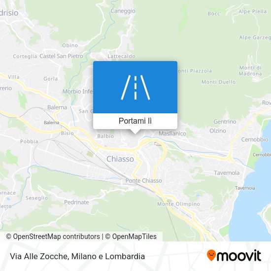 Mappa Via Alle Zocche