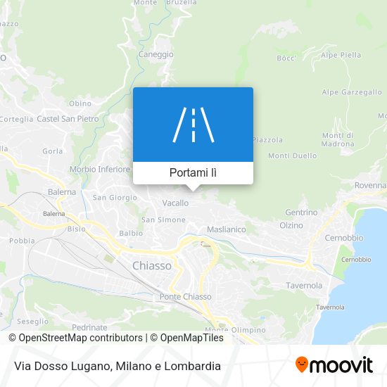 Mappa Via Dosso Lugano
