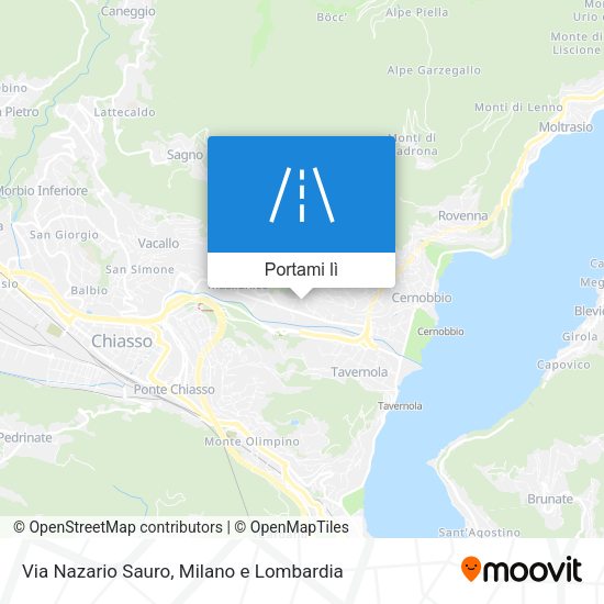 Mappa Via Nazario Sauro