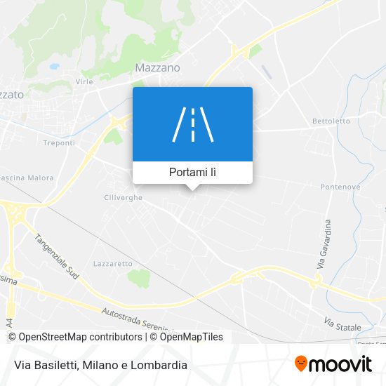 Mappa Via Basiletti