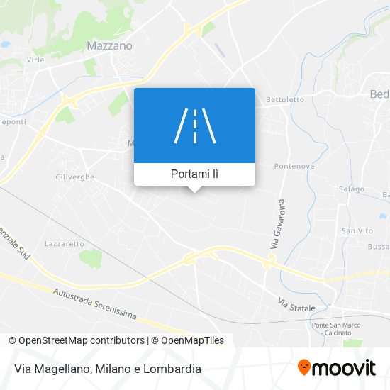 Mappa Via Magellano