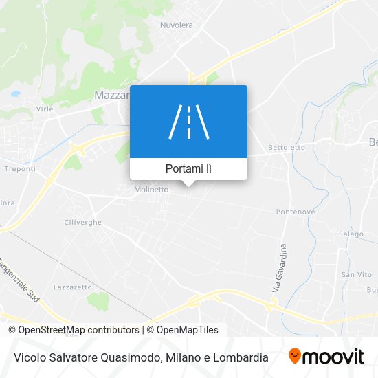 Mappa Vicolo Salvatore Quasimodo