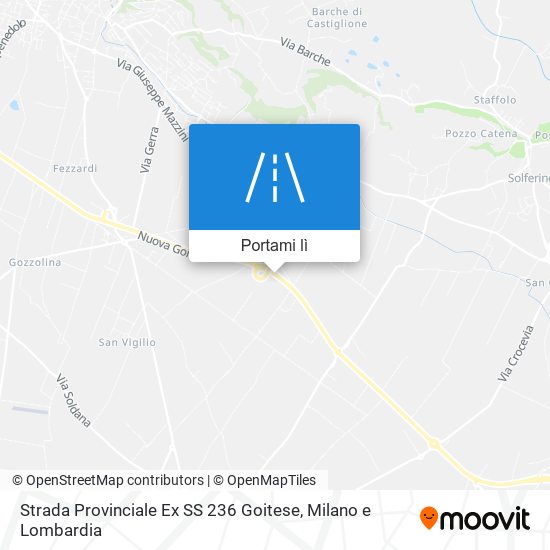 Mappa Strada Provinciale Ex SS 236 Goitese