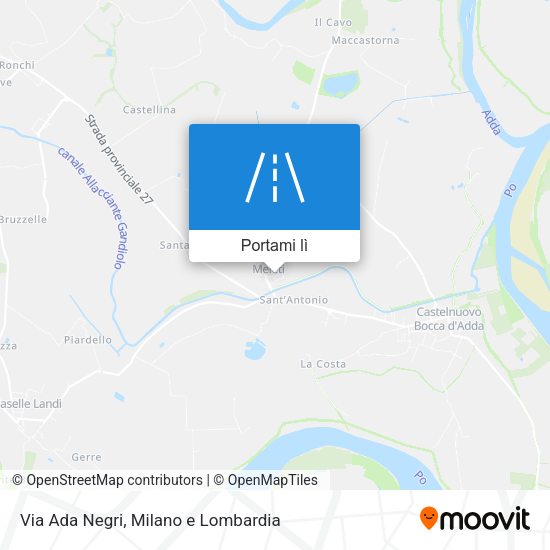 Mappa Via Ada Negri