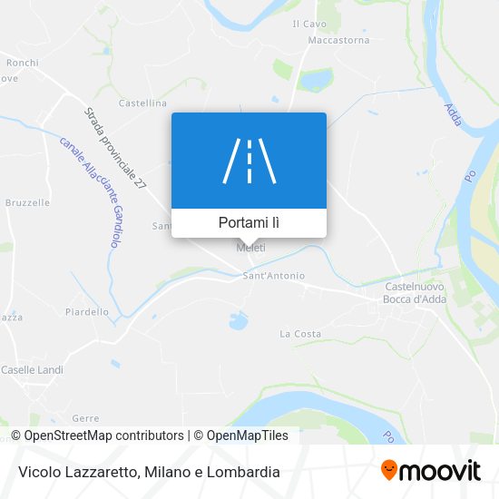 Mappa Vicolo Lazzaretto