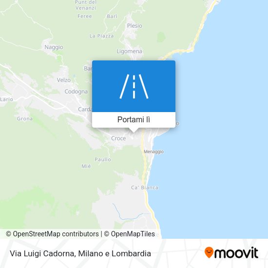 Mappa Via Luigi Cadorna