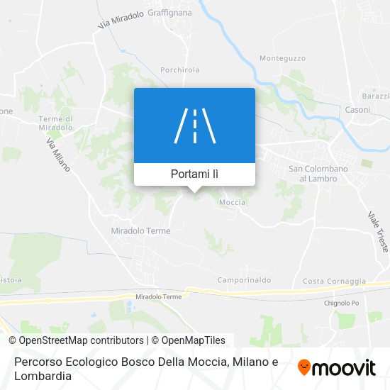 Mappa Percorso Ecologico Bosco Della Moccia