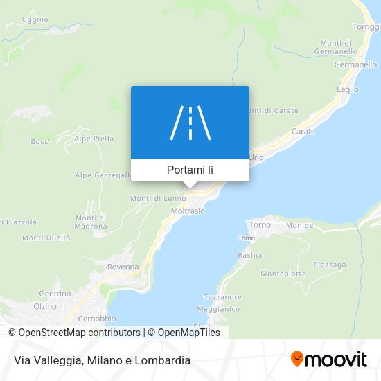 Mappa Via Valleggia