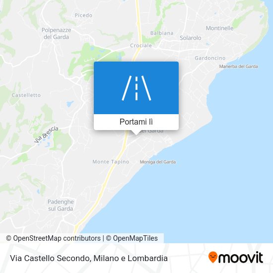 Mappa Via Castello Secondo