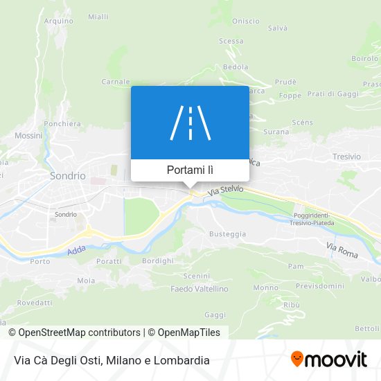 Mappa Via Cà Degli Osti