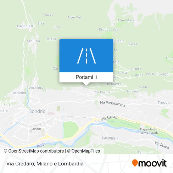 Mappa Via Credaro
