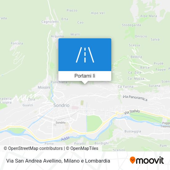 Mappa Via San Andrea Avellino