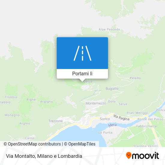 Mappa Via Montalto