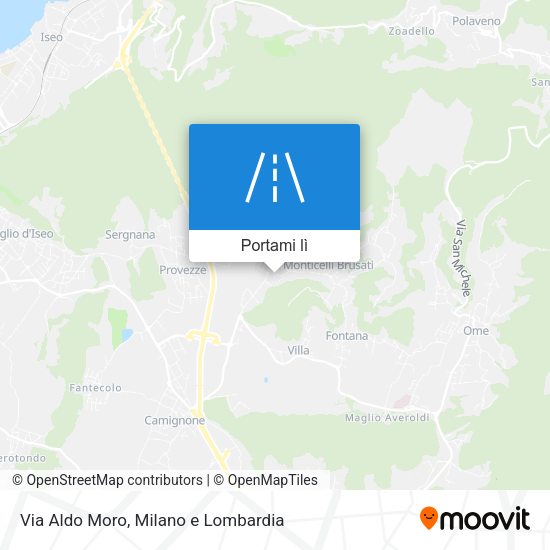 Mappa Via Aldo Moro