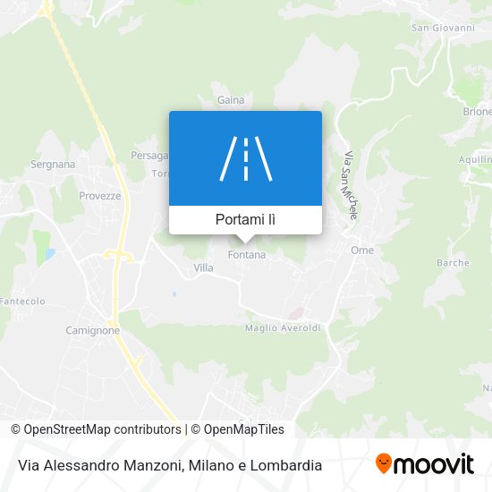Mappa Via Alessandro Manzoni