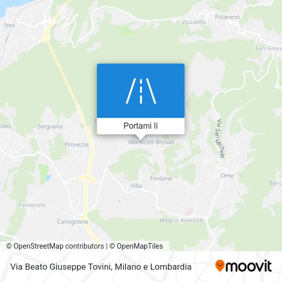 Mappa Via Beato Giuseppe Tovini