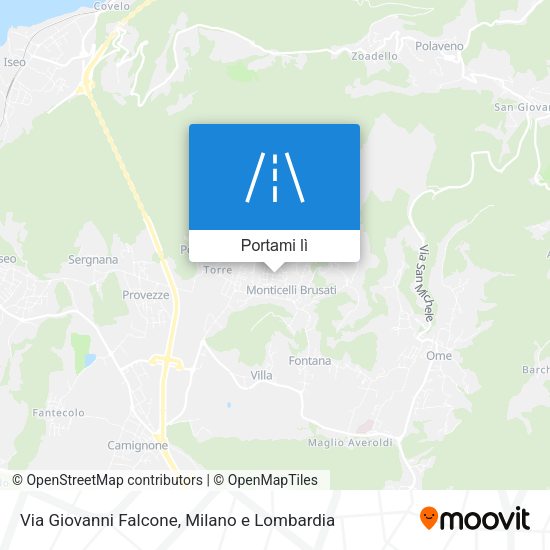 Mappa Via Giovanni Falcone