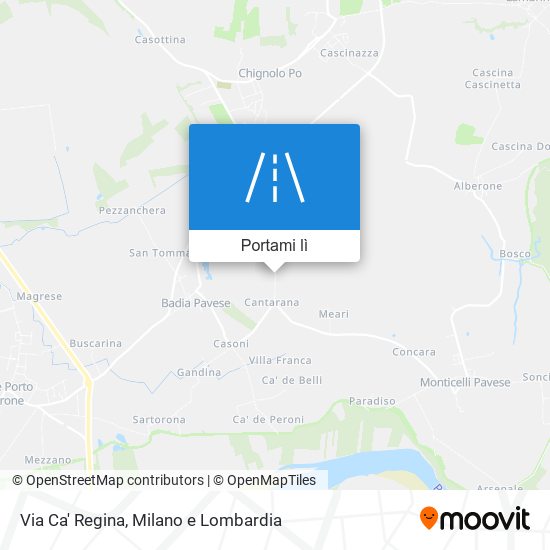Mappa Via Ca' Regina