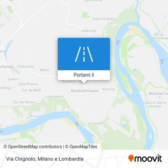 Mappa Via Chignolo