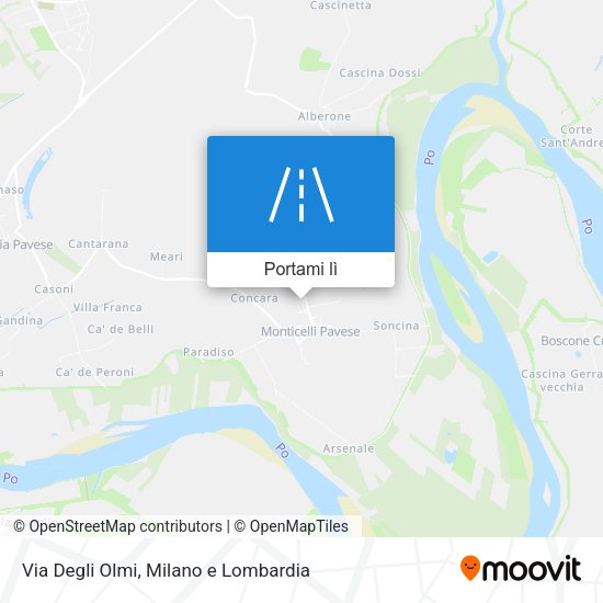 Mappa Via Degli Olmi