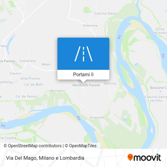 Mappa Via Del Mago