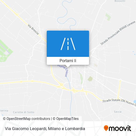 Mappa Via Giacomo Leopardi