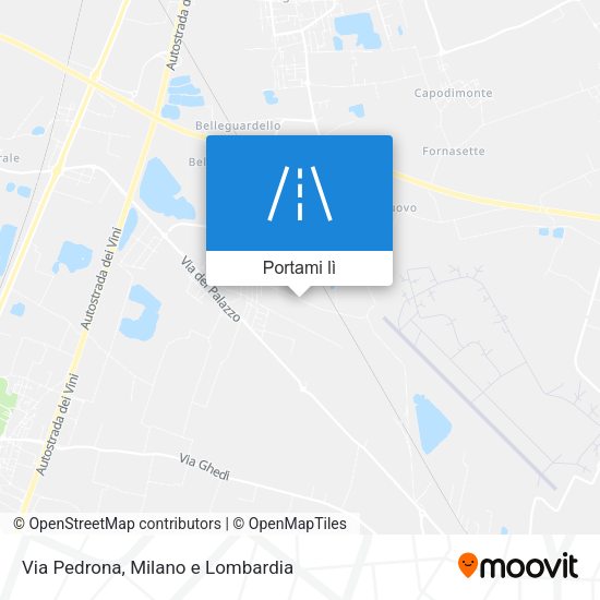 Mappa Via Pedrona