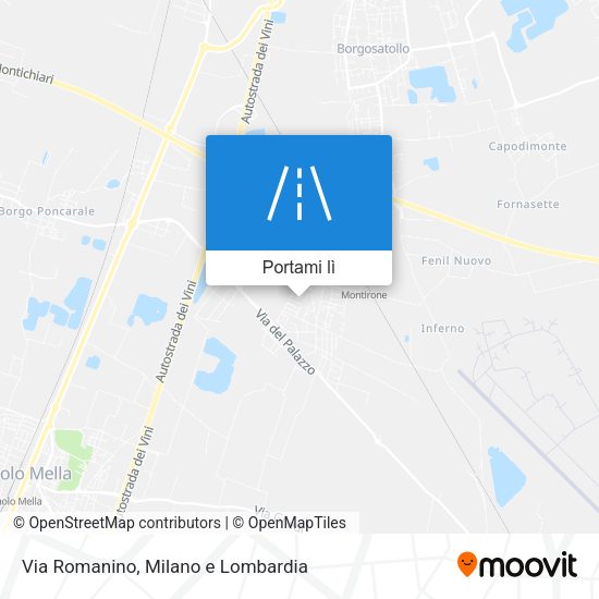 Mappa Via Romanino