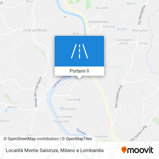 Mappa Località Monte Salionze
