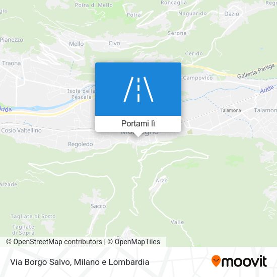 Mappa Via Borgo Salvo
