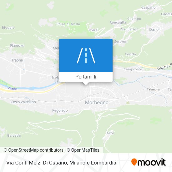 Mappa Via Conti Melzi Di Cusano